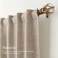 thumbnail image 4 of NICETOWN 100% Blackout Linen Curtains, Natural, 52" W x 84" L, 2‑Panel Set, 4 of 9