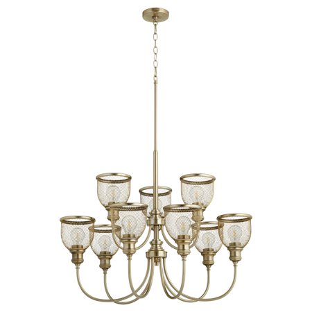 

Quorum International 6212-9 Omni 9 Light 32 Wide Chandelier - Brass