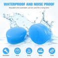 thumbnail image 3 of 21 Pairs Ear Plugs for Sleeping Reusable Moldable Blue+White+Orange, 3 of 5