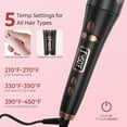 thumbnail image 6 of 3-in-1 Automatic Curling Iron Set, Interchangeable Hair Styler with 3 Rotating Ceramic Barrels (0.75", 1", 1.25") for All Hair Types, Dual Voltage, 6 of 9