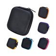 thumbnail image 2 of Square Mini Universal Zipper Earphone Cable Data Cord Storage Bag Case Pouch-Pink, 2 of 5