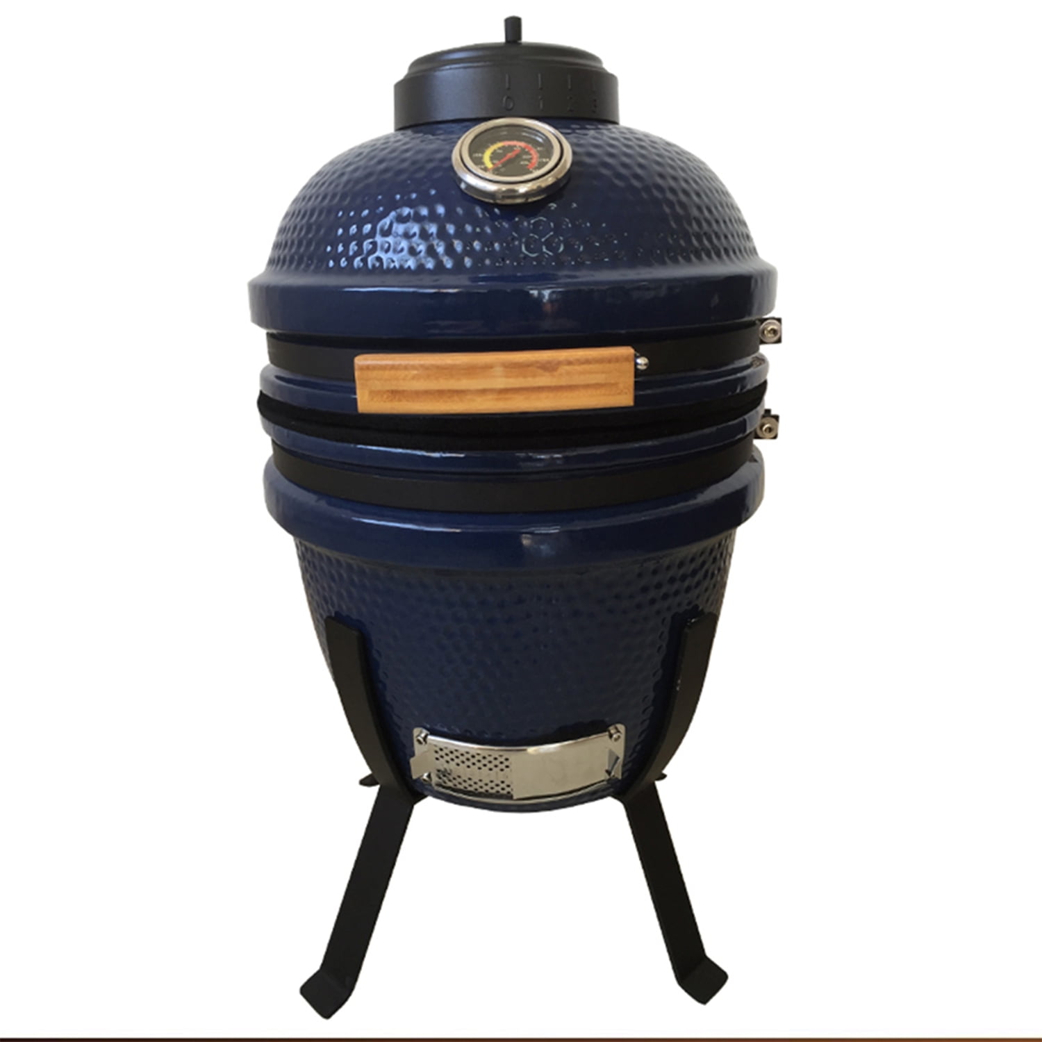 Lifesmart Deen Brothers Series 15" Blue Kamado Ceramic Grill Value