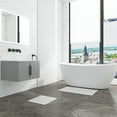 thumbnail image 4 of Diatomite Quick-Dry Water Absorbing Bath Mat Sets-Large+Small Natural White Mats, 4 of 7