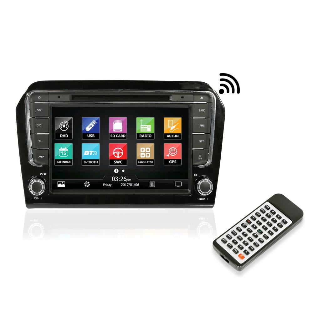 Photo 1 of 2013 VW Jetta Console Radio Stereo Receiver System, GPS Navigation, 8’’ HD Touchscreen Display, Bluetooth Wireless, CD/DVD Player, AM/FM Radio, Double DIN (PVWJETTA13)