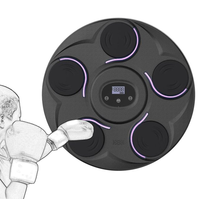 Máquina de boxeo, almohadilla de boxeo, máquina de entrenamiento inteligente, objetivo de pared electrónico, entrenador de boxeo con música inteligent Único entrenador de boxeo