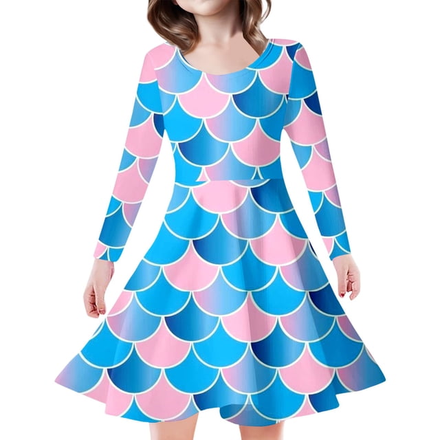 Robe pour Enfants, Mode à Paillettes, Robe Slim, Tenue de Jeu, Tenue de Fête, Robe pour Tout-Petits Bleu Clair 8 Ans-9 Ans