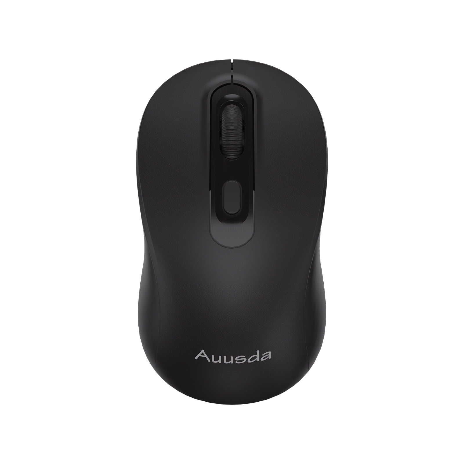 Auusda Wireless Mouse with USB Mini Receiver - Swift, Ambidextrous, 2.4GHz, Black