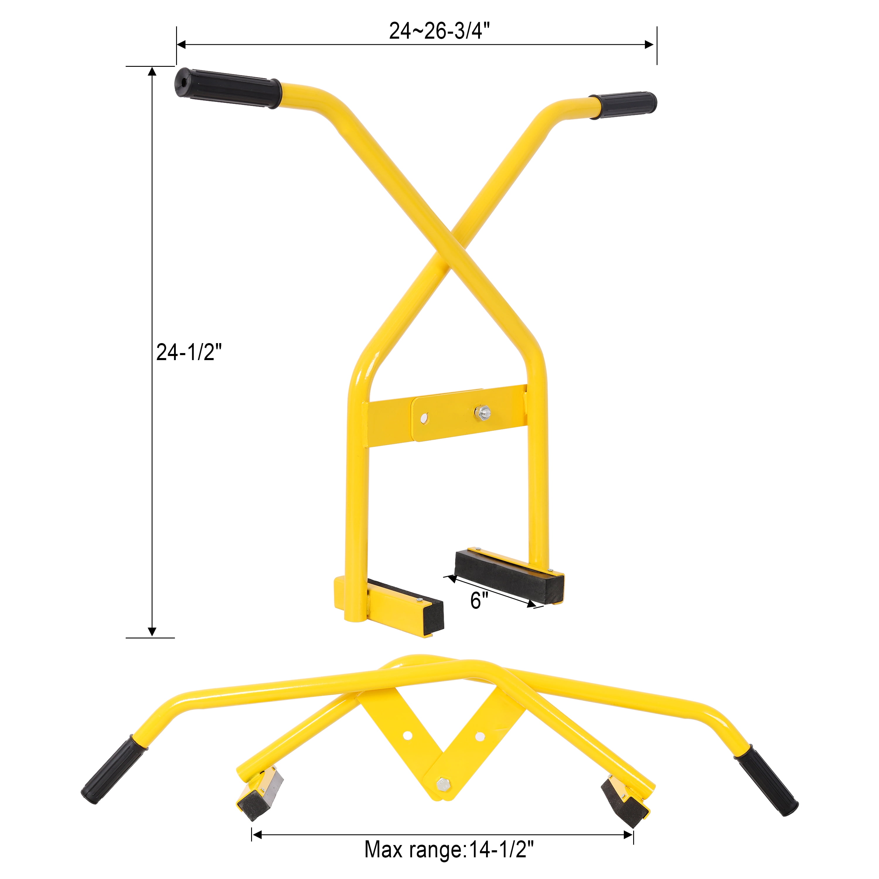 Heavy Duty Steel Curb Stone Tongs, Offset Concrete Block Lifting Gripping Pliers, Adjustable Curb Lifter Tool for Paver Stone, Brick and Construction Installation