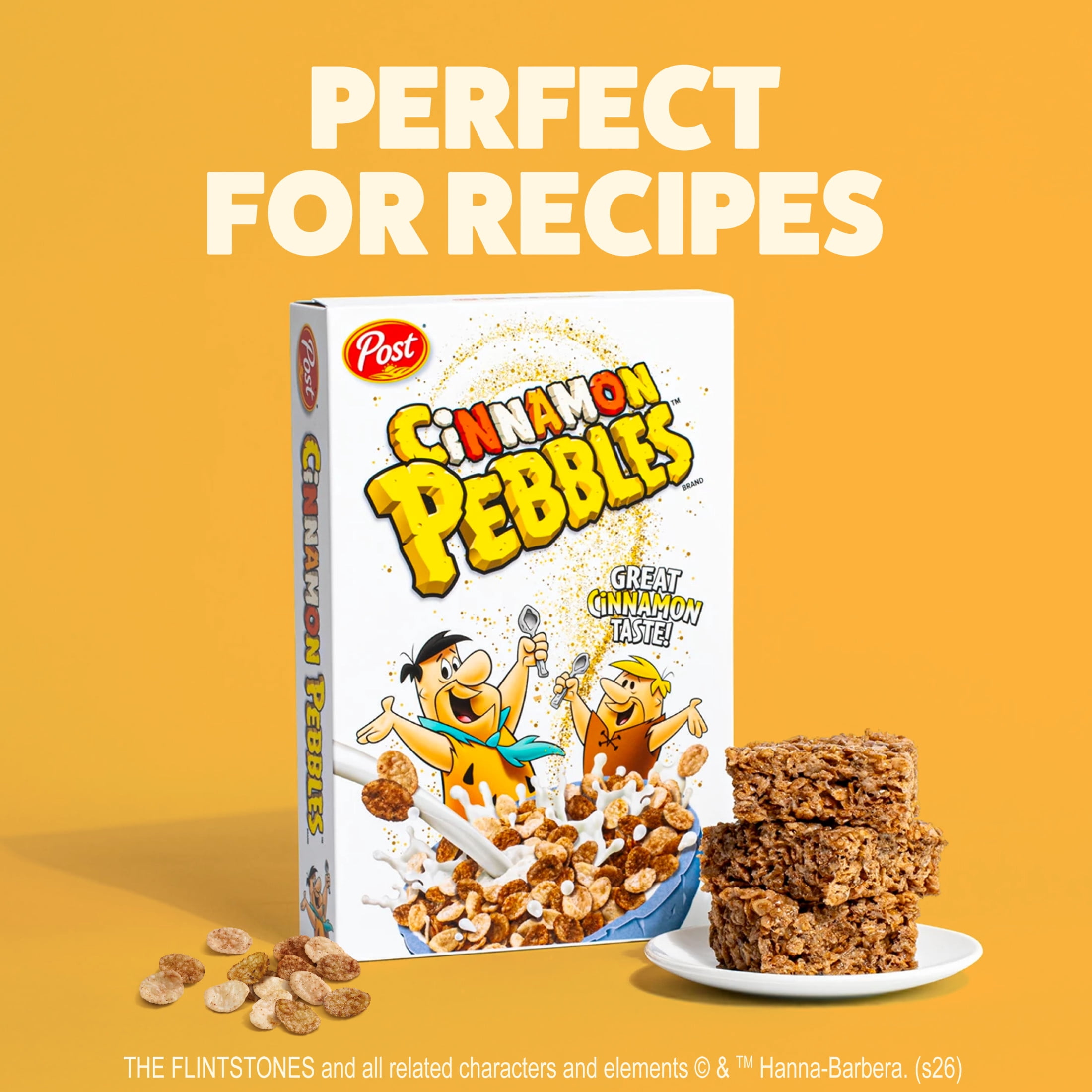 Cinnamon PEBBLES Gluten Free Breakfast Cereal, 19.5 oz Box