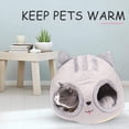 thumbnail image 3 of Cesta para gatos - funda suave lavable - forma de cabeza de gato - cómoda casa para perros con cama suave lavable 38 * 38 * 35 cm ER, 3 of 5