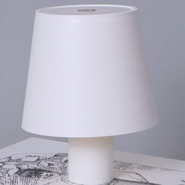 USB Wine Bottle Head Lámpara de escritorio 3 colores claros 2000mAh Mushroom Light (Blanco)