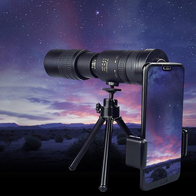 Telescopio Monotubo Ganfancp Telescopio Portátil de Alta Potencia y Visión Nocturna para Exteriores