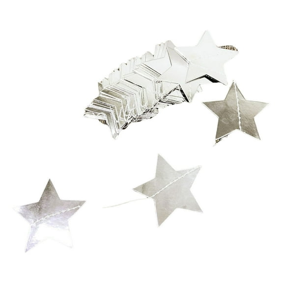 Shimmering Star Garlands Practical Festival Paper Banners Portable Accessory for Prom Bridal Decoration