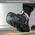 thumbnail image 3 of Safety Shoes Men'S Work Shoes Cushioning Work Trainers Lightweight Anti-Smashing Steel Toe Shoes 6-9.5, 3 of 8