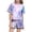 Light Purple, variant on RTKFRFLM Girls 2-Piece Tie-Dye Summer Set Fashionable Short Sleeve Crewneck Top and Pocket Shorts Outfit Trendy Colorful Casual Clothes for Big Girls and Youth Sizes Clothing