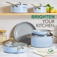 thumbnail image 5 of Chef Power Stars 10 Piece Induction Compatible Aluminum, Ceramic Cookware Set, 5 of 8
