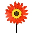 thumbnail image 2 of Ke1Clo Sunflower Windmill under $5! 36cm Bidirectional Garden Decoration for Outdoor Yard Party Colorful Plastic Easy Assembly (Red), 2 of 2