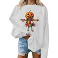 thumbnail image 2 of Kaliqueen Crewneck Sweatshirt Halloween-themed prints Long Sleeve Pullover Casual Gothic Fall Clothes 2025, 2 of 3