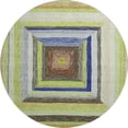thumbnail image 2 of Addison Rugs Mayfield Premium Machine Washable Transitional Geometric Lime Round Rug, 8' x 8', 2 of 6
