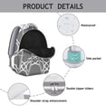 thumbnail image 4 of Pastoral Style Adjustable Strap Backpack for Student, Scratch-Resistant Oxford Cloth, Comfortable and Breathable Padding, Artistic Nordic Design School Bag for Student and Student, 4 of 6