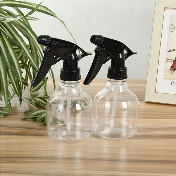 KALLORY 2Pcs Flower Kettle for Indoor Plants Black Squeeze Trigger Sprayer Indoor Watering Can 16.50X7.30X7.30in