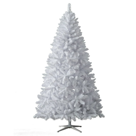 Treetopia Arbre de Noël Artificiel Non Éclairé de 6 Pieds Hiver Blanc