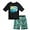 Black Beach, variant on Big Chill Boys Rash Guard Swim Set - Short Sleeve Rash Guard Swim Shirt & Swim Trunks (6-14)