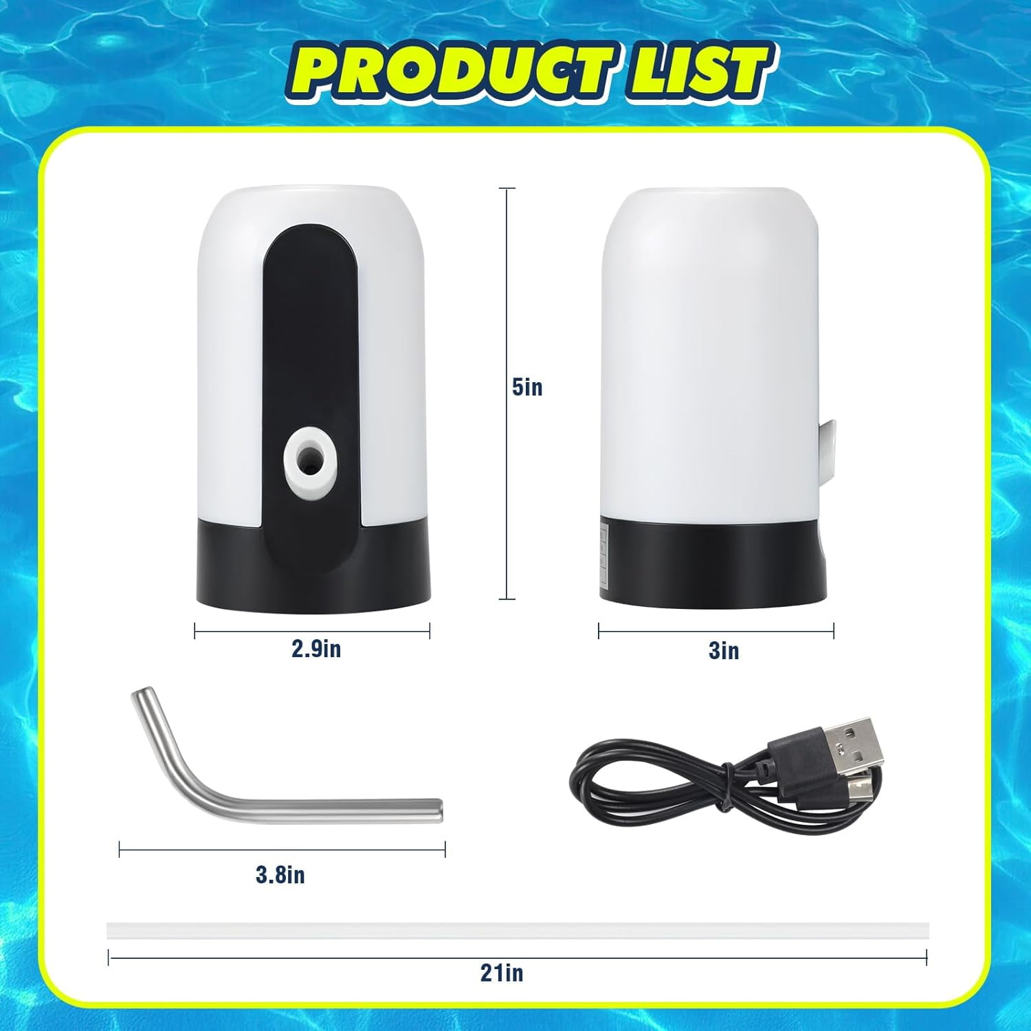 Water Table Pump,Kids Water Pump for Water Table,Water Table Accessories Small Cordless Water Pump for Water Table Fun Summer Outdoor Activities
