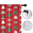 thumbnail image 4 of Blackout Kids Curtains,Red Christmas Tree and Snowflake Pattern Childrens Insulated Curtains Set Of 2,Bedroom Essentials,Toddler Room Decor 52"x63", 4 of 5