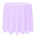 thumbnail image 1 of Ultimate Textile 114-Inch Round Polyester Linen Tablecloth Lilac Light Purple, 1 of 4