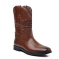 thumbnail image 1 of Bota Puntera cuadrada Cowboy Botas de becerro medias Zapatos de cuero para hombre, 1 of 6