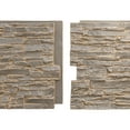 thumbnail image 4 of Ekena Millwork 45 3/4"W x 24 1/2"H x 1 1/4"D Canyon Ridge Stacked Stone, EverStone Faux Stone Siding Panel, Cannondale, 4 of 11