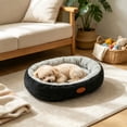 thumbnail image 6 of Oval Pet Beds for Indoor Cats Dogs, Washable Pet Bed with Slip-Resistant Bottom for Medium Large Dogs and Cats, 6 of 6
