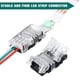 thumbnail image 2 of 11 conectores de tira LED de 3 pines ajustables, conectores de tira LED de 10 mm, terminal de conector de tira LED para WS2811, 2 of 7