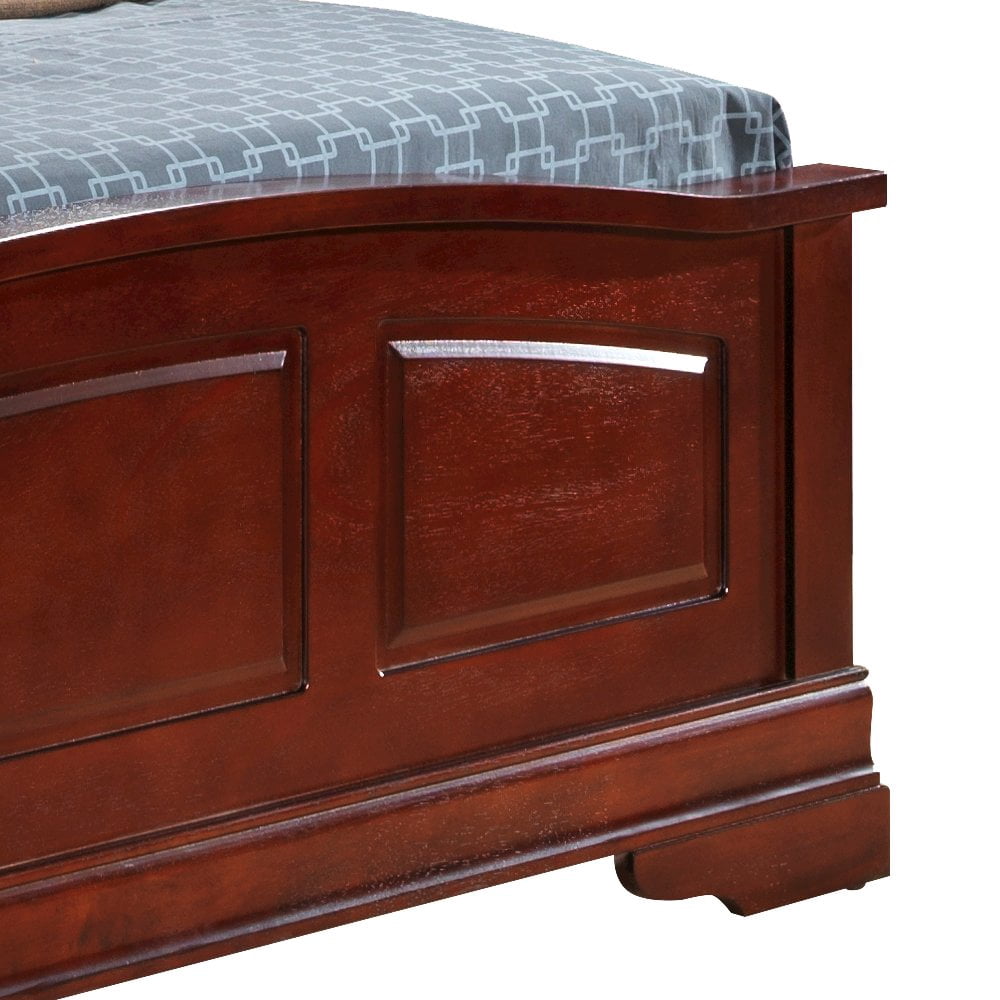 Glory Furniture Louis Phillipe Queen Bed in Cherry Color