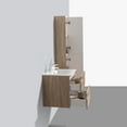 thumbnail image 5 of Eviva Joy 24" Maple Wall Mount Bathroom Vanity w/ White Integrated Top, 5 of 5