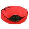 thumbnail image 2 of Ymiko Sac de Rangement de Couronne de Noël Organisateur d'Ornement de Vacances Imperméable Rouge Robuste, 2 of 8