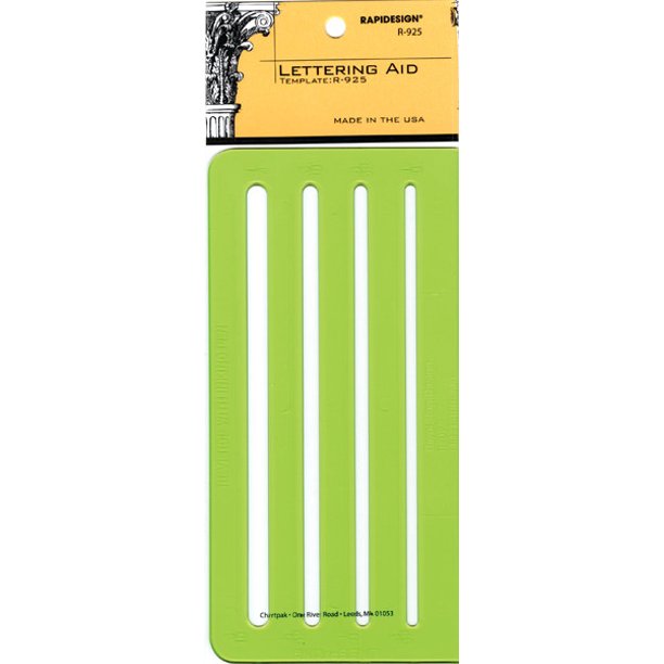 Pickett Lettering Aid Inking Template