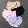 thumbnail image 3 of 1/3 Piezas De Seda De Hielo Sin Rastro Ropa Interior Ultrafina Invisible Costuras Para Mujer Talla Grande M-XXL, 3 of 4