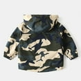 thumbnail image 6 of Atogsazn Children's Boys Windbreaker Jackets Kids Zip Up Camouflage Long Sleeve Hooded Jacket Spring Fall Clothes Camouflage 5-6 Years, 6 of 8
