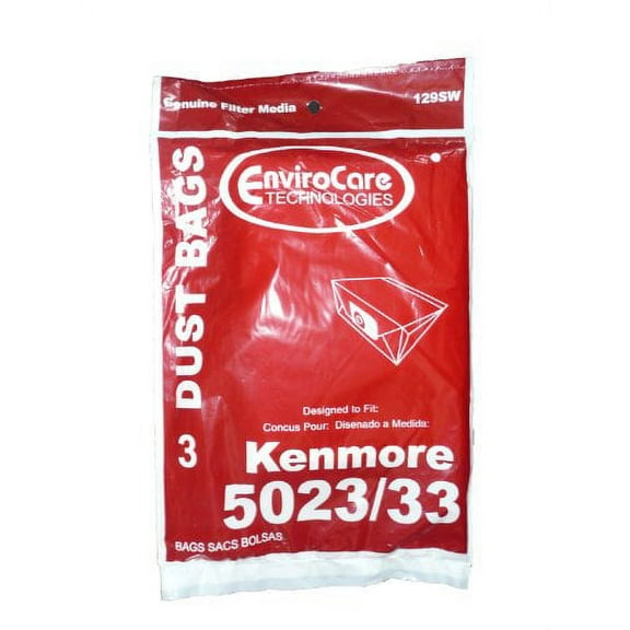 75 Compatible with Kenmore Sears Allergy Vacuum Bag, Canister Vacuum Cleaners, 5023-5033 Bag Cha