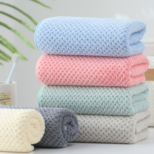 Xihbxyly Toalla de Terciopelo con Diseño de Piña, Suave y Absorbente, Diseño Único de Cuadros, Rápida Absorción de Agua, Multiusos para Rostro y Cuerpo, Larga Duración, Tamaño 35 X 75 Cm