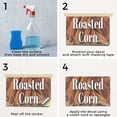thumbnail image 5 of Roasted Corn Vinyl Decal 5 Pack of 12 Inch x 16 Inch Weatherproof Heavy-Duty Adhesive Backing | Freshly Made Snacks, Local Farms, Delicious Treats | Made in USA, 5 of 6