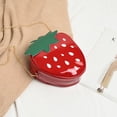 thumbnail image 5 of JoveMarine Women's Cute Strawberry Design Crossbody Shoulder Bag Creative Leather Purse and Coin Bag Perfect Gift for Girls and Fashion Lovers Red, 5 of 8