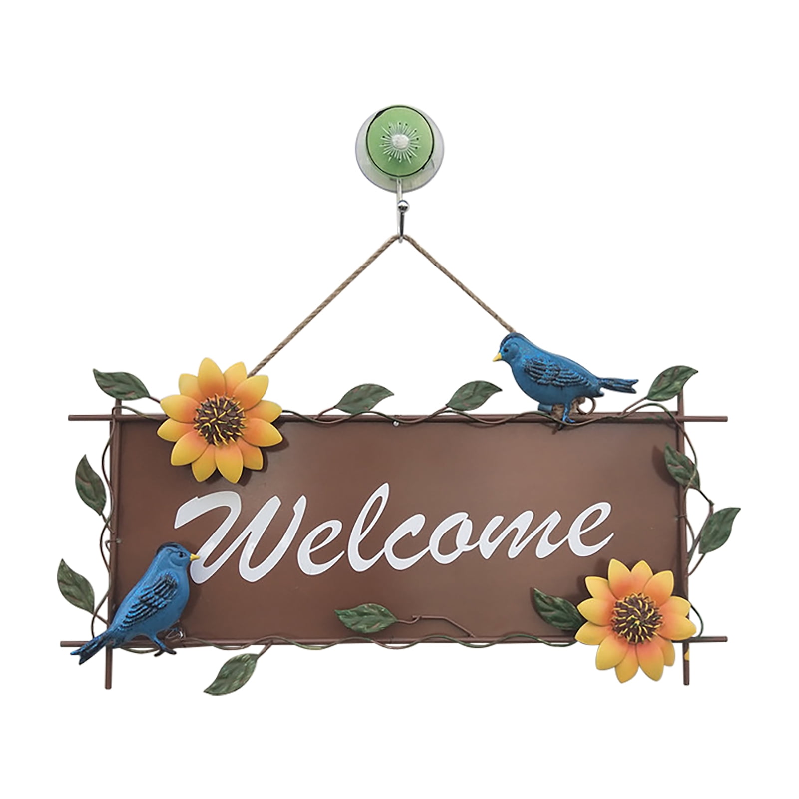 Metal Sunflower Sign Backyard Wall Art Crafts Balcony Indoor