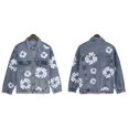 thumbnail image 1 of Chaqueta vaquera holgada con estampado de kapok de Denim Tears, chaqueta vaquera lavada del mismo estilo para hombres y mujeres viejosbebe azul, 1 of 5