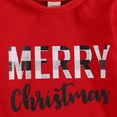 thumbnail image 5 of Bagilaanoe Toddler Baby Boy Girl Christmas Sweatshirt Letter Print Long Sleeve Pullover  6M 12M 18M 24M 3T 4T 5T 6T Kids Loose Tee Tops, 5 of 7