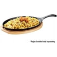 thumbnail image 3 of Soro Essentials- Oval Shape Wooden Fajita Underliner- Fajita Sizzle Griddle Wooden Base Fits 7" x 9.25" Fajita Pan Grill Fajita Food Server Barbeque Party Restaurant Catering Service Home Restaurant, 3 of 6