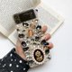 thumbnail image 2 of Funda dura de lujo para teléfono Samsung Galaxy Z, carcasa trasera con diamantes de imitación ostentosos, transparente, con tapa 4 y 3, para mujer y Niña qiuyongming unisex, 2 of 2