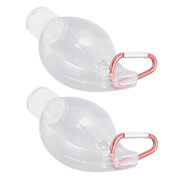 2 Botella De Viaje De 50 Ml Con Tapa De Llavero Con Botella De Plástico Líquido Recargador De Retiro Transparente De Fugas Recargable Para